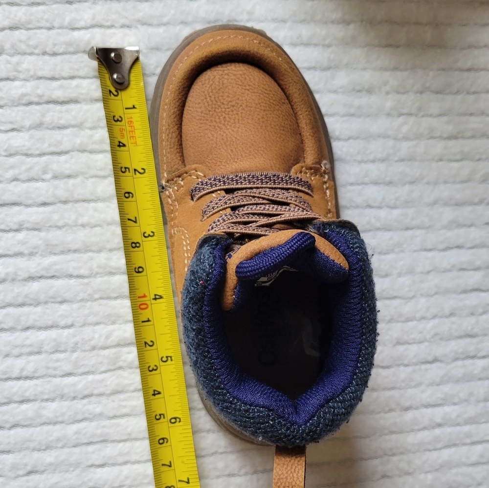 OshKosh B'gosh Toddler Size 6M Hiking Boots Doom Brown - Picture 7 of 8